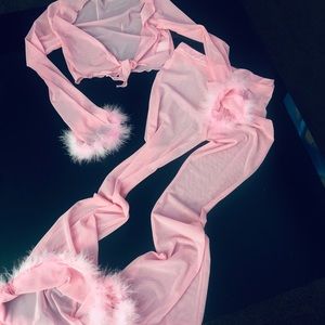 Two piece pink set